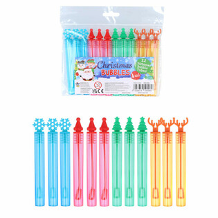 F&Auml;RGGLADA JUL-S&Aring;PBUBBLOR STAVAR (12-pack)
