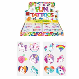 Fun Tattoos: Enh&ouml;rning Display (96 st)