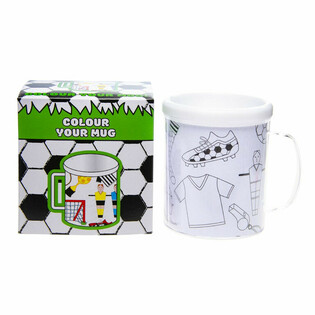 Färglägg-Själv Drickmuggar Fotbollsspelare (2-pack)