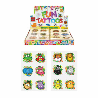 Roliga Tatueringar - Djungeldjur i Display (96 st.)