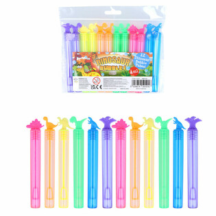 F&auml;rgglada Dinosaurie S&aring;pbubblor Stav (12-pack)