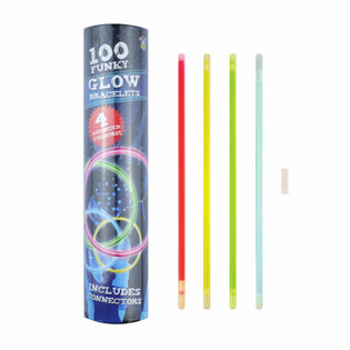 Glowstick Armband - 100-pack i Tub