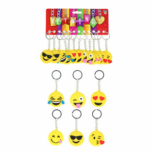 Smiley Nyckelringar Mix (12-pack)