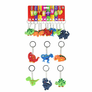 Dinosaurie Nyckelringar (12-pack)