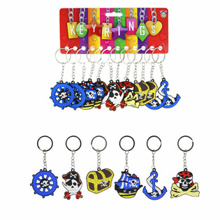 NYCKELRINGAR - PIRATER (12-pack)