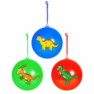 DINOSAURIEBOLL MED SN&Ouml;RE / BUNGEEBOLL &Oslash;23 Cm (24-pack)