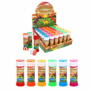 Dinosaurie S&aring;pbubblor 50ml med T&aring;lamodsspel - Display 36 Styck