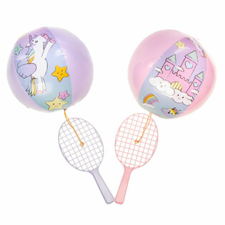 Padelracket med Boll - Enhörning (12-pack)