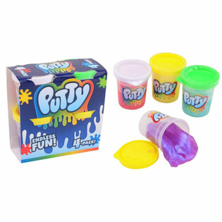 SLIME PUTTY - 4-PACK  (12 st.)