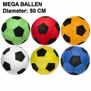 MEGABOLLAR - DIAMETER: 50 CM - MIXADE FÄRGER DISPLAY (12 st.)