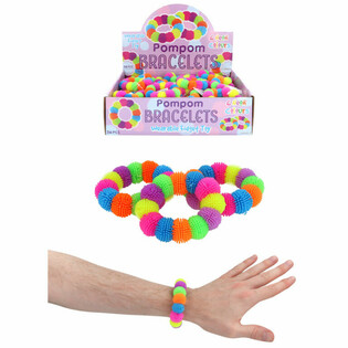 Pompom-armband i Display (36 st.)