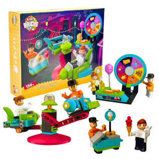 KIDS BRICKS FUN PARK - BYGGSTENSSATS - 130 DELAR (1 st.)