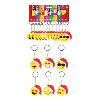 JUL-SMILEY NYCKELRINGAR (12 st.)