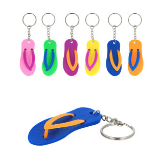 FLIP-FLOP NYCKELRINGAR - MIXADE F&Auml;RGER (60 st)