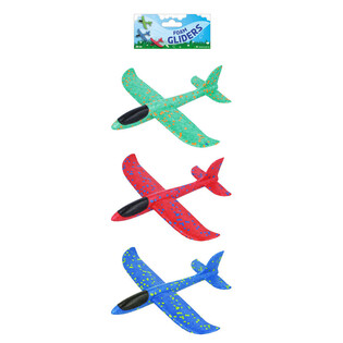 GLIDPLAN I SKUMGUMMI - 23CM - MIXADE FÄRGER (24 st)