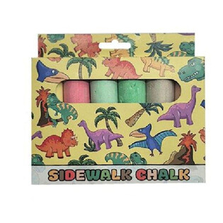 6-pack Stor Gatukrita - Dinosaurie (12 st.)