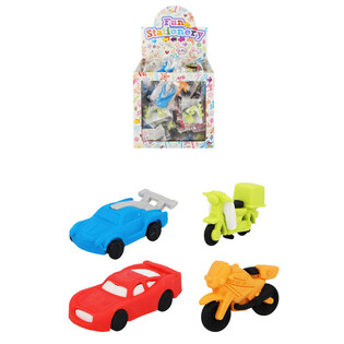 SUDDGUMMI - MODELL: MIX FORDON - I DISPLAY (80 st)