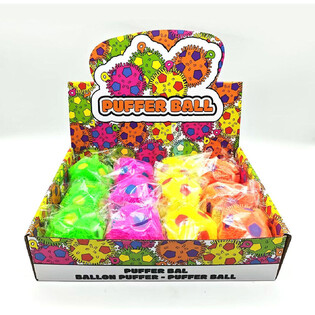 PUFFERBOLL - 6.5CM - I DISPLAY (12-pack)