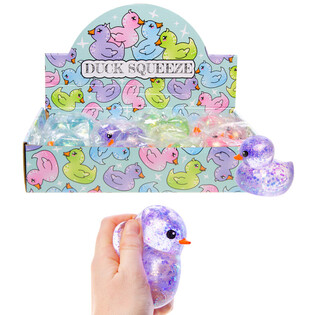 SQUEEZE DUCK ANKA - MIXADE F&Auml;RGER - I DISPLAY (12 st)