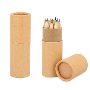 12x Färgpennor i Tub: Modell: Eco Friendly - I Display (20 st)