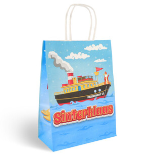 Presentpåsar i Papper Sinterklaas / Sankt Nikolaus - 16x8x22 cm (12-pack)