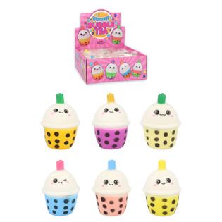 Bubble Tea Squeeze Fidget - Mixade färger i Display (12-pack)