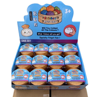RAGE - Squishy Bun Dumplings LITEN (5.3x5.3x4.1 cm) - Viral 2026 Fidget Toy (24 st.)