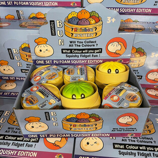 RAGE - Squishy Bun Dumplings STORA - ONE SET PU FOAM SQUISHY EDITION (12 st.)