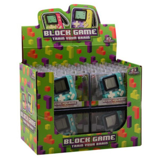 BLOCKSPELKONSOL - MIXADE FÄRGER - I DISPLAY (12 st)