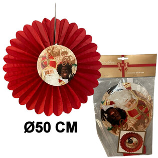 SINTERKLAAS DEKORATIONSF&Auml;KTA &Oslash;50 CM - VIKBAR (6 st)