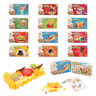 Fast Food Byggklossar - Mixade Snabbmats-byggsatser i Display (12-pack)