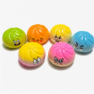 RAGE - Squishy Dumplings STOR (9 x 9 x 4 cm) - Viral 2026 Fidget Toy - MED HEADERKORT (24 st)