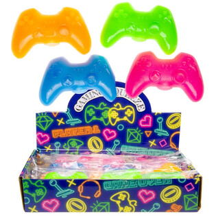 Kl&auml;mleksak Gamepad Squeeze - Mix Neonf&auml;rger - i Display (12-pack)