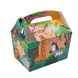 MENYBOX MODELL: DJUNGELDJUR - Mått 18.5x12x19 CM - FOODBOX - KIDSBOX (24 st.)