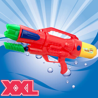 XXL VATTENPISTOL - SUPER SOAKER VATTENPISTOL - MÅTT: 63.5 x 10 x 26 CM - DUBBELSKOTT VATTENPISTOL (1 st)
