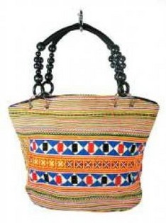Art.nr: 97735 - B-FAIR Beads Väska med svarta pärlor (1 st)