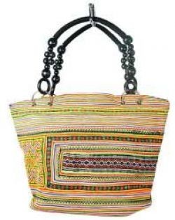 Art.nr: 97737 - B-FAIR Beads Väska Svart/Regnbåge (1 st)