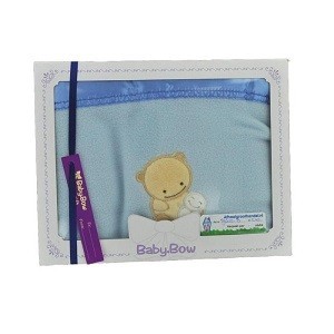 Baby Bow Fleecefilt f&ouml;r Baby - Bl&aring;