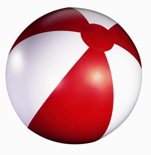 STRANDBOLL R&Ouml;D/VIT (12 st.)